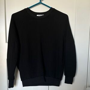 perfectwhiteteeBlack Crewneck Sweatshirt XS